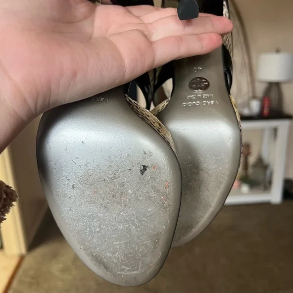 Dolce & Gabbana lace up Heels patent leather python embossed - Picture 7 of 7